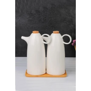 Kate Porselen 2 Li Yağdanlık Seti 1000 ml  DC1.TR-3106