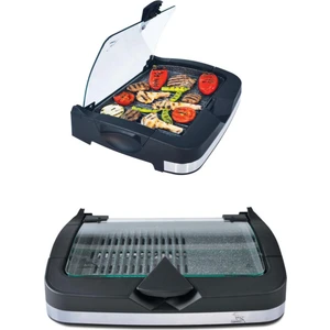 Gazzella BRB 3000 Elektrikli Kapaklı 52x42x12cm Dumansız Barbekü Izgara Mangal