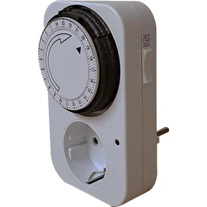 XKOREN Priz Tipi Mekanik Analog Zaman Saati - 24 Saat Günlük Programlama - 15 Dk Zaman Aralığı - Tak Kullan - 3500W - 220-240V