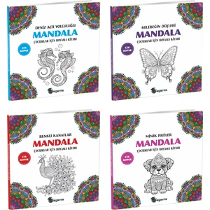 Deniz Altı Yolculuğu - Kelebeğin Düşleri - Renkli Kanatlar - Mink Patiler Mandala 4 Kitap