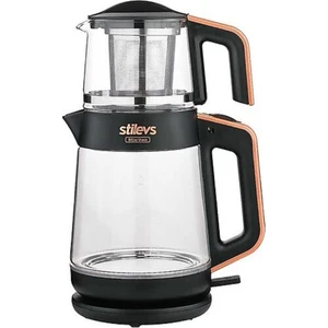 Biçay Glass Bakır 1900 W Cam Demlikli Çay Makinesi