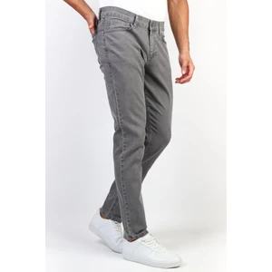 Hlt Jeans Johen Gri Slim Fit Likralı Esnek Gri Jean Kot Pantolon Johen