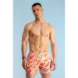 Çiçek Desenli Hawaii Deniz Şortu