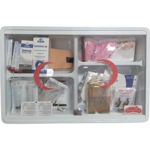 Ecza Dolabı (85 Parçalı ) 47X30X10CM Pvs Camlı 158