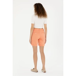 U.S. Polo Assn. Kadın Somon Şort / Bermuda 50281722-VR047