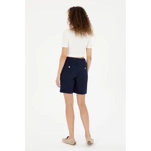 U.S. Polo Assn. Kadın Lacivert Şort / Bermuda 50281722-VR033
