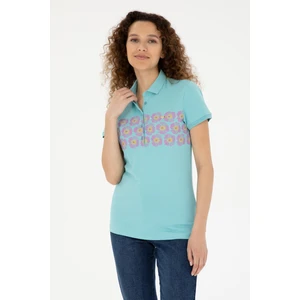 U.S. Polo Assn. Kadın Mint Polo Yaka Tişört 50282887-VR090