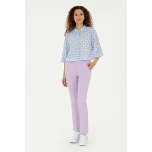 U.S. Polo Assn. Kadın Lila Pantolon (Kanvas-Chino) 50281742-VR034