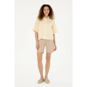 U.S. Polo Assn. Kadın Kum Şort / Bermuda 50281722-VR085