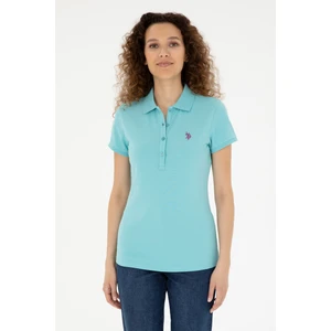 U.S. Polo Assn. 50280057-VR090 Kadın Mint Basic T-Shirt