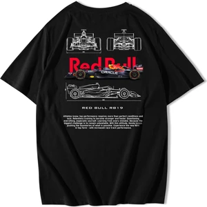 BRZ Collection Unisex Oversize Red Bull RB19 T-Shirt