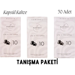 The Kahveci Nespresso Uyumlu Kapsül Kahve 30 Adet Tanışma Paketi