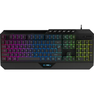 Nexus K1 RGB Full Membran 104 Tuşlu Ekstra Multimedya / Rollover Ses Kontrol Mekanizmalı & Claw's Reflex Örgü Kablolu Gaming Klavye (11 Farklı RGB Efektli)