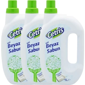 1lt Sıvı Beyaz Sabun, Bildiğiniz Sabun, Temizlikte Doğal Olarak Önde 3'lü Set