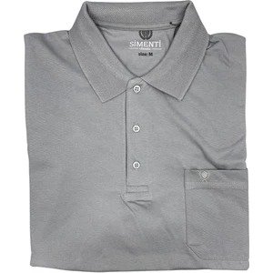 Yeni Sezon Simenti Kısa Kol Polo Yaka T-Shirt