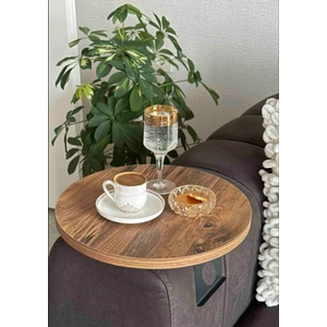 Sedaş Living Units Yan Sehpa Koltuk Yanı Sehpa Kola Monteli Ayarlanabilir Tepsi 31 cm Genişlik Dekoratif Modern Tepsi
