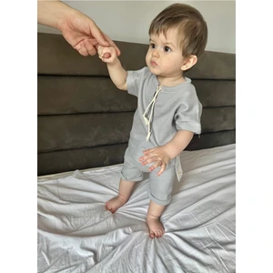 Susam Tasarım %100 Pamuk Waffle Terletmez Kumaş 2'li Takım