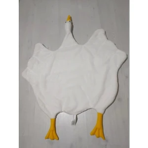 Krem Welsoft Peluş Kışlık Bebek ve Çocuk Battaniyesi – Ördek Desenli, Yumuşak ve Sıcak Uyku Arkadaşı