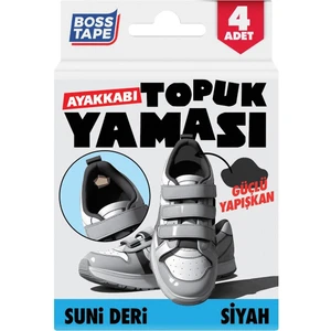 Boss Tape Ayakkabı Topuk Yaması Kendinden Yapışkanlı Ayakkabı Tamir Bandı Siyah