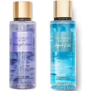 Victoria's Secret Midnight Bloom-Aqua Kiss Vücut Spreyi Ikili Set