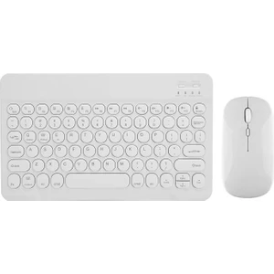 Tablet ve Telefonlar Için Yuvarlak Tuşlu Bluetooth Klavye ve Mouse Seti - FC465