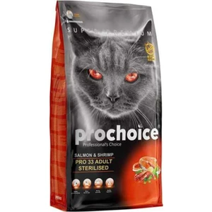 Pro Choice Pro 33 Sterilised Somonlu Karidesli Kedi Maması 15 kg