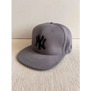 Cosmo Outlet Ny Nakışlı Arkasından Ayarlanabilir Unisex Gri Renk Hip Hop Şapka