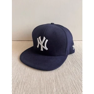 Cosmo Outlet Ny Nakışlı Arkasından Ayarlanabilir Unisex Lacivert Renk Hip Hop Şapka