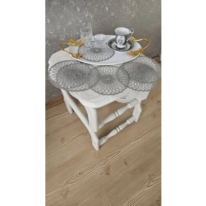 Zesa Home 6 Lı Kahve Yanı Şık Sunum Pçetesi Güpür Tül Peçeteler