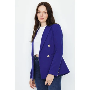 Select Moda Kadın Gold Düğmeli Blazer Ceket