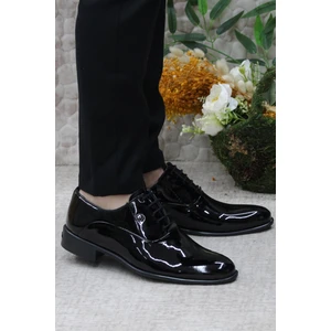 Pierre Cardin 7017 Siyah Rugan Damat Ayakkabısı Takım Ayakkabısı Erkek Klasik Ayakkabı