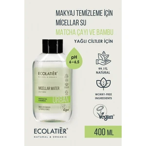Micellar Makyaj Temizleme Suyu Yağlı Ciltler İçin, 400 ml Matcha Çayı ve Bambu