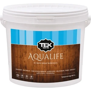 Tek Boya Aqualife Su Bazlı Ahşap Koruyucu Kokusuz 2,5 Litre Orman Yeşili