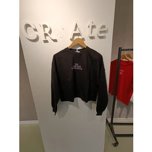 BRV-014 Siyah Kadın Sweatshirt