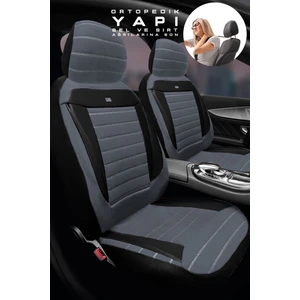 Renault Megane-2 Hatchback Sedan 2004-2008 Aracınıza Uyumlu Koltuk Kılıfı Tay Tüyü Füme Syh