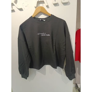 BRV-011 Siyah Kadın Sweatshirt