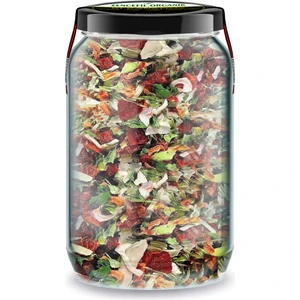 Zencefil Organik Karışık Sebze Kurusu Bi Kavanoz 660 cc. Cam Kavanozda Yemeklik Çorbalık Yerli Özel Kurutma Sebzeler