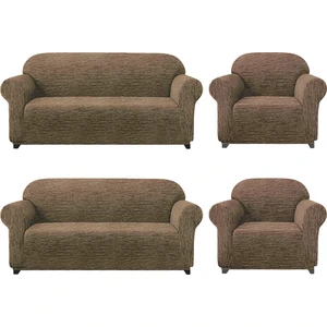 Jakarli Koltuk ,kanepe ,çekyat Örtüsü Çubuk Desen ( 3+3+1+1 )