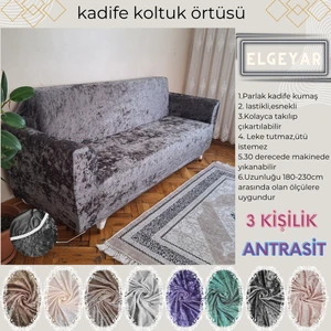 Kadife Koltuk, Kanepe, Çekyat Örtüsü , Koltuk Kılıfı( 3 Kişilik)
