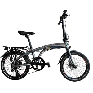 Flexı 108 8 Vites Full Shimano Hidrolik Disk Fren  Katlanır Bisiklet - Koyu Gri Bukelamun