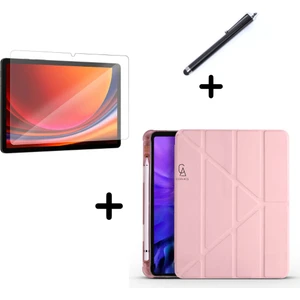 Apple iPad Air 11 (A2902-A2903-A2904) 2024 Uyumlu Kalemlikli Tablet Kılıfı Ekran Koruyucu Kalem Seti