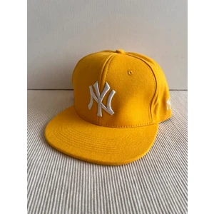 Cosmo Outlet Ny Nakışlı Arkasından Ayarlanabilir Unisex Sarı Renk Hip Hop Şapka