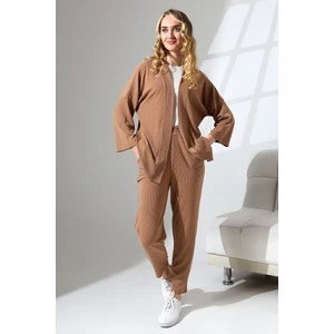 Burgu Kimono 2'li Takım Full Likralı Salaş Kesim