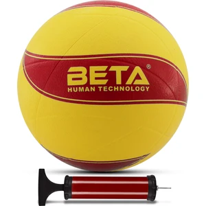Voleybol Topu Pompalı Dahil Set Kauçuk Beta Dikişsiz Yekpare Üretim Kırmızı