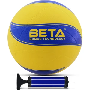Voleybol Topu Pompalı Dahil Set Kauçuk Beta Dikişsiz Yekpare Üretim Mavi