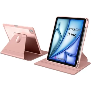 iPad Air 11" 6. Nesil M2 2024 Uyumlu Kılıf Simplism 360 Dönen Yatay Dikey Standlı Kalemlikli