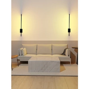 Pilli Kılıç Aplik Gece Lambası (70 Cm) (Mat Siyah- Günışığı)