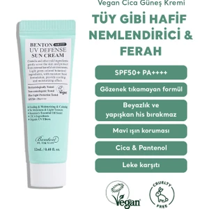 Air Fit UV Defense Sun Cream SPF50+ PA++++ 12ml Vegan Cica Güneş Kremi