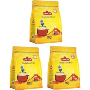 3 Adet Demlik Süzen Poşet Çay 5 gr 200'LÜ (Toplam 3000 gram)