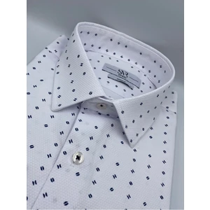 Regular Zemin Dekorlu Cepsiz Modern Gömlek